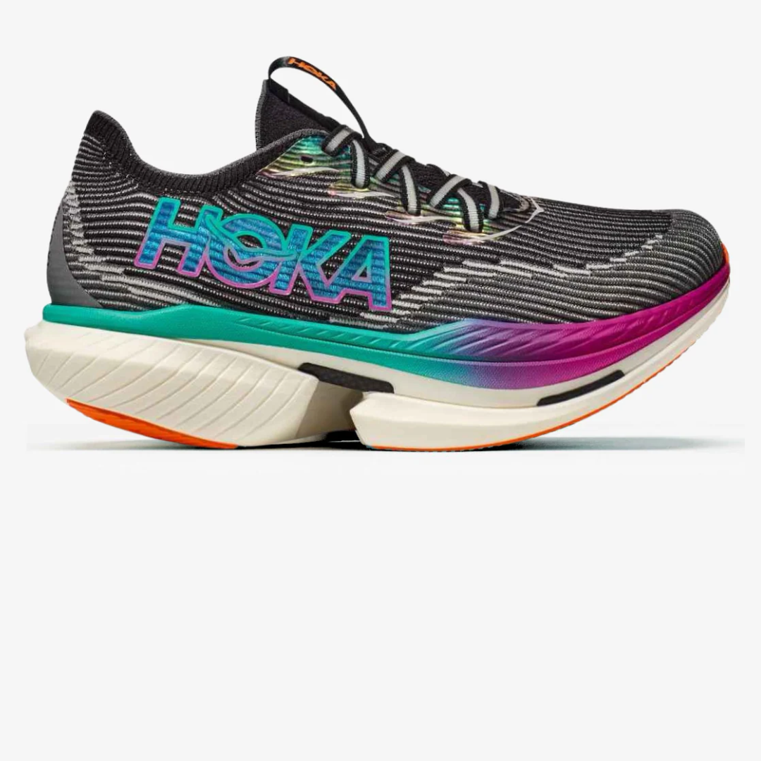 Hoka Cielo X1 Unisexe™ – Noir Intense avec Aqua Électrique Vibrant