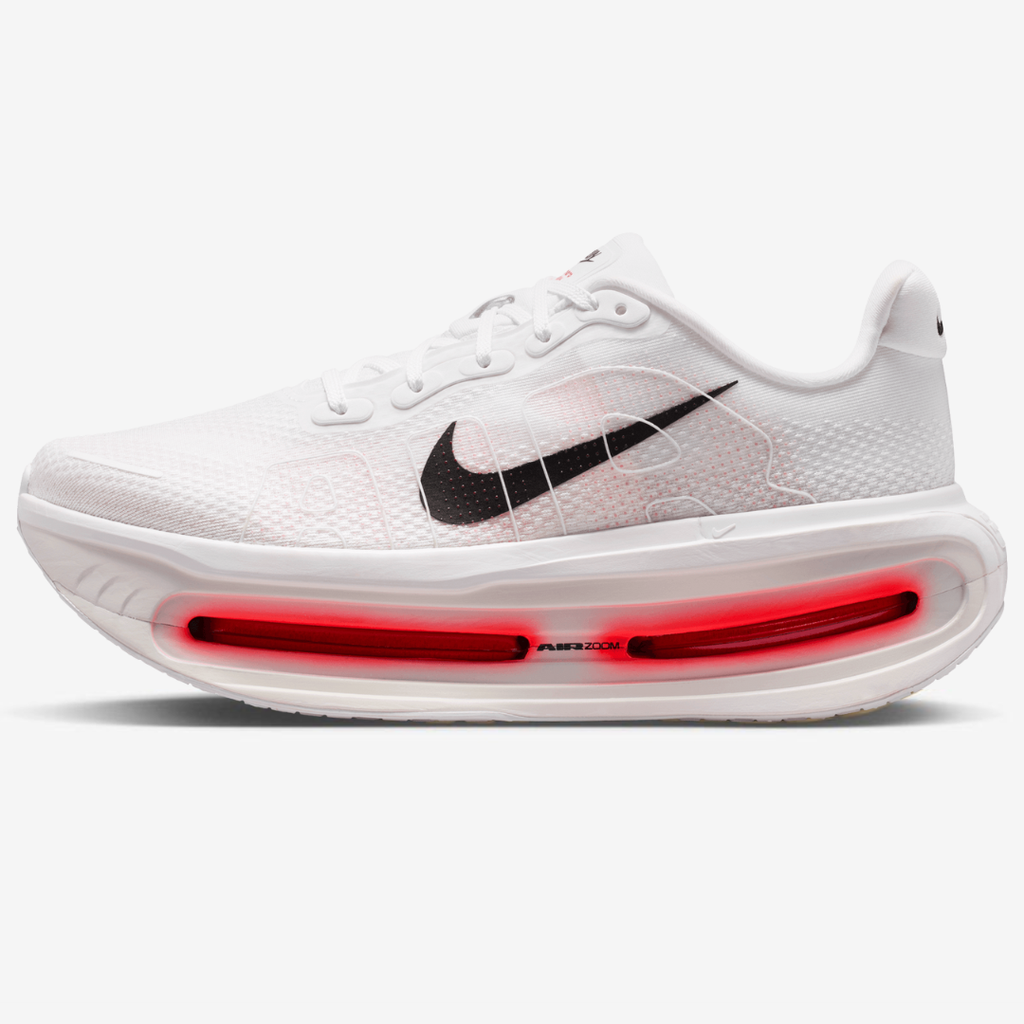 Nike Vomero Premium™ – White Glow with Bright Crimson