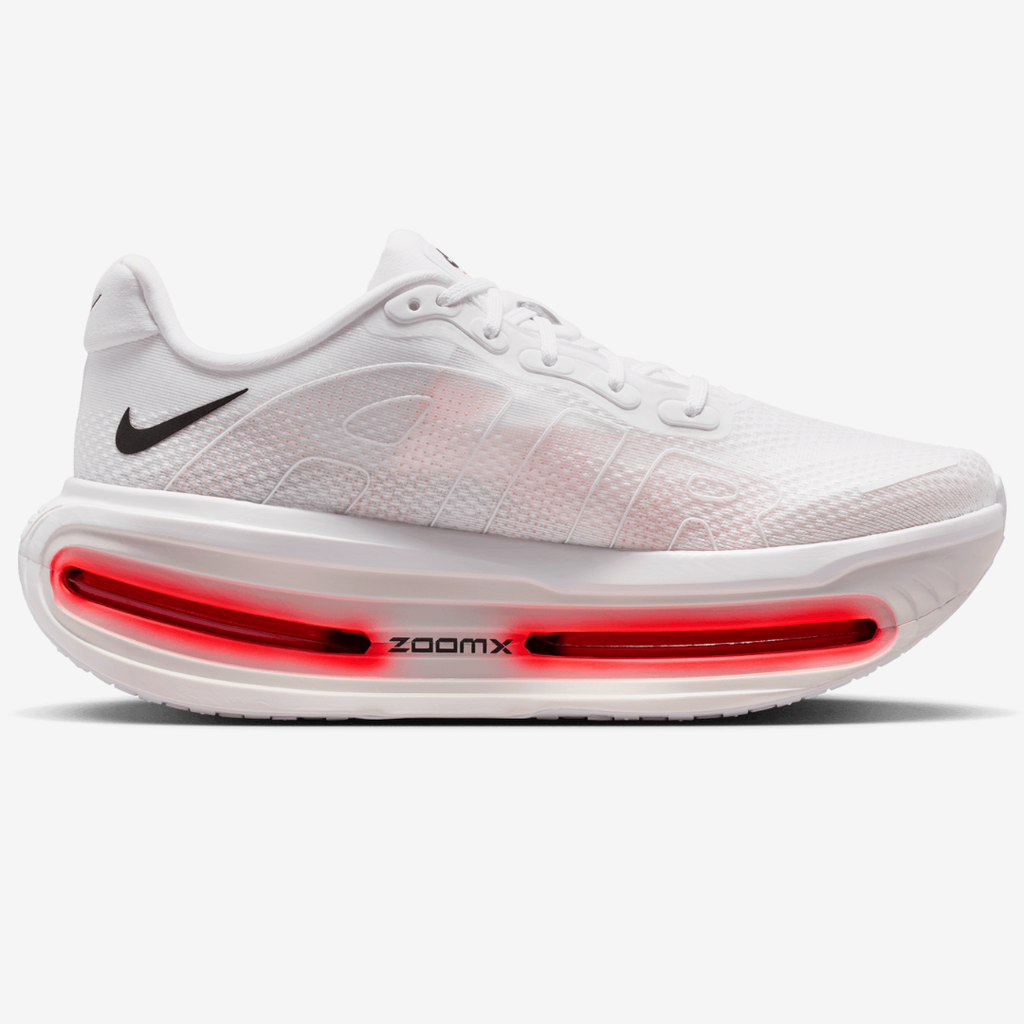 Nike Vomero Premium™ – White Glow with Bright Crimson