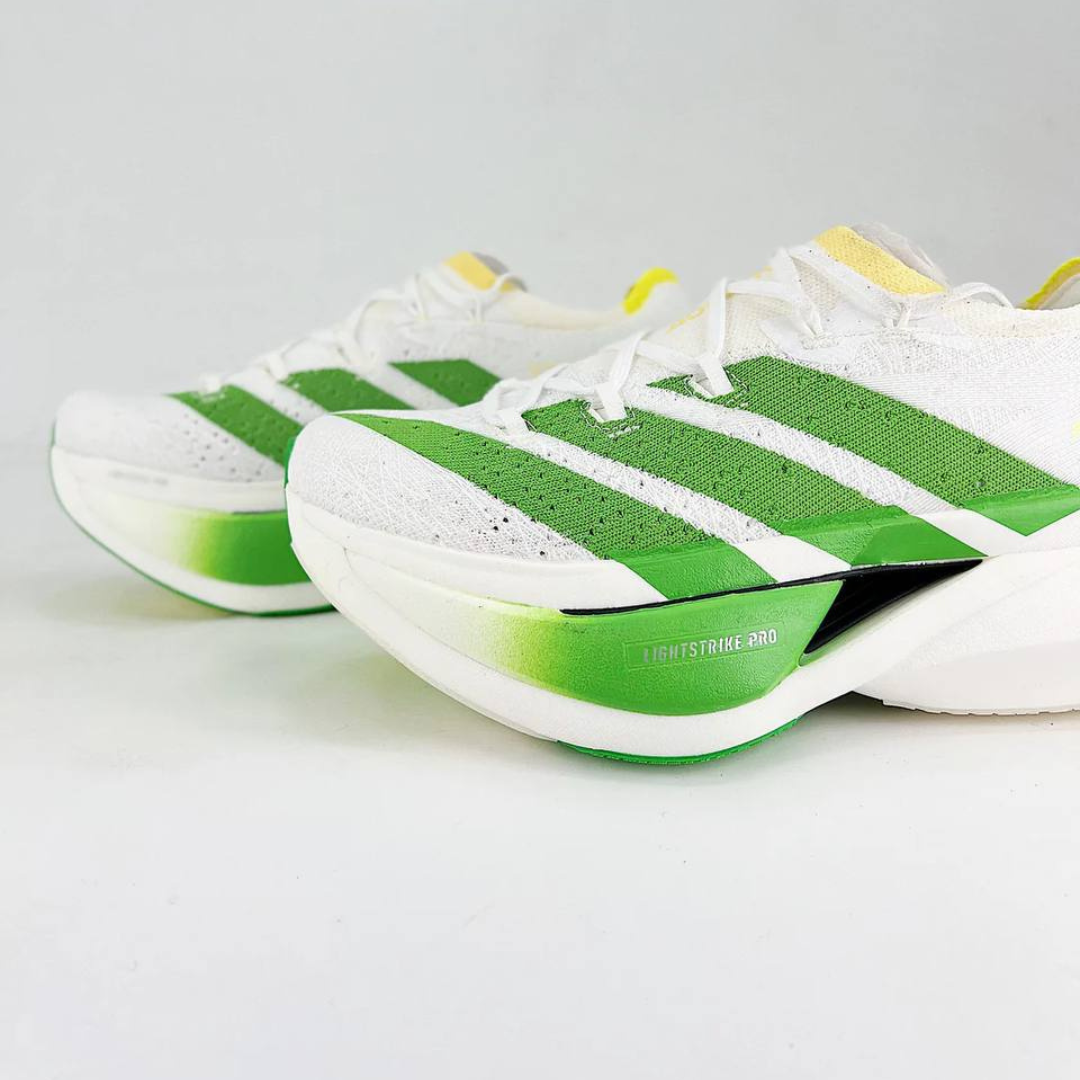 Adidas Adizero Prime X3 Strung™ – Blanc avec Vert