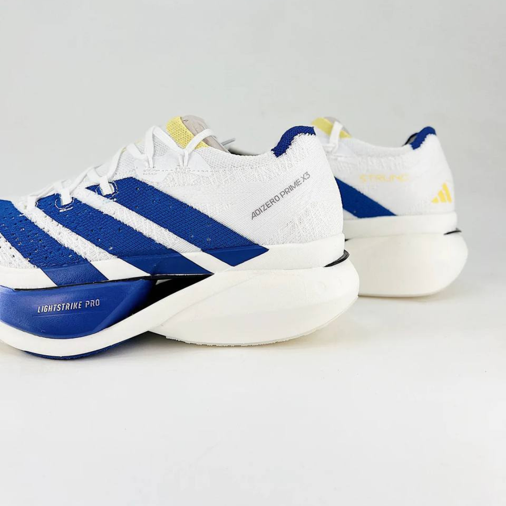 Adidas Adizero Prime X3 Strung™ – Blanc avec Bleu