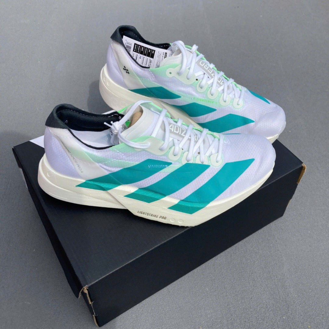 Adidas Adizero Adios Pro 4™ – Blanc avec Vert