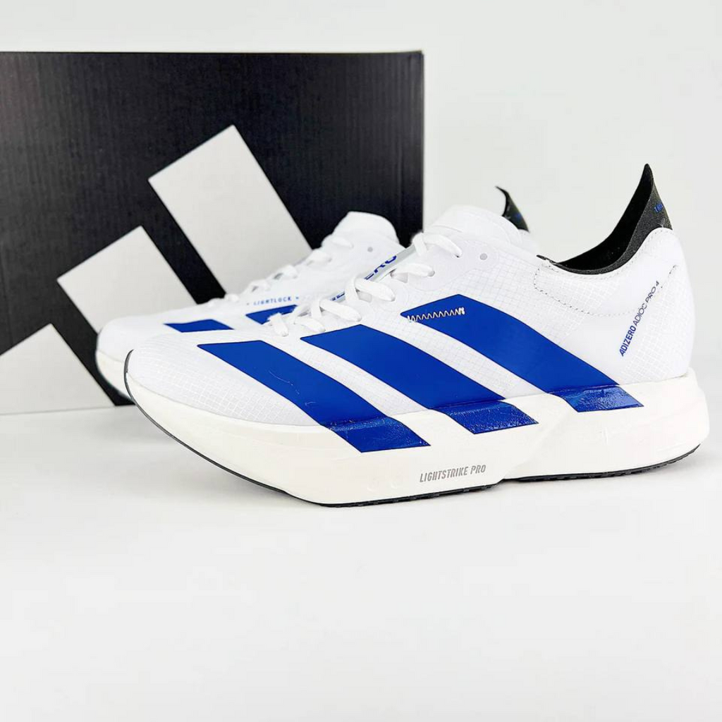 Adidas Adizero Adios Pro 4™ – Blanc/Bleu