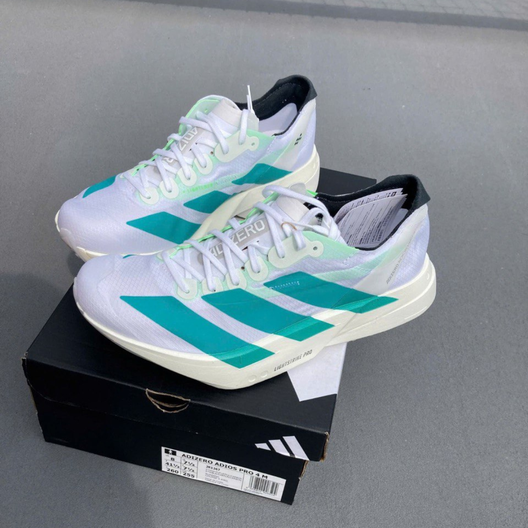 Adidas Adizero Adios Pro 4™ – Blanc avec Vert