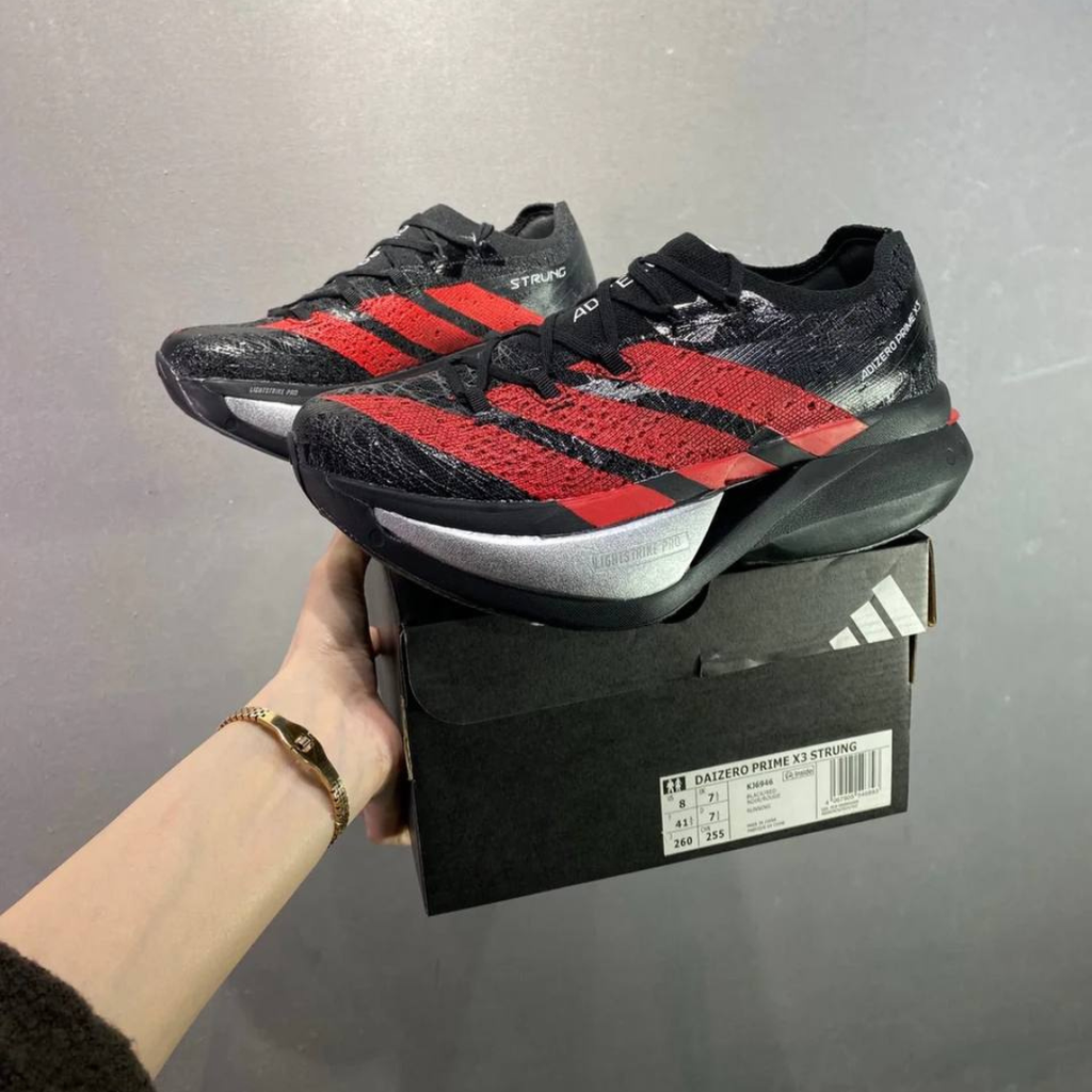 Adidas Adizero Prime X3 Strung™ – Noir avec Rouge
