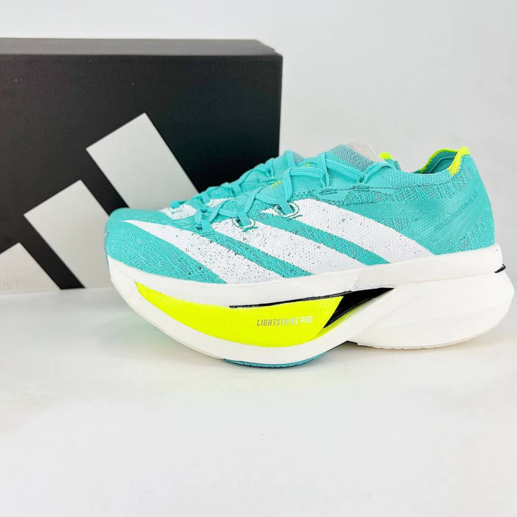 Adidas Adizero Prime X3 Strung™ – Flash Aqua avec Zero Metallic et Lucid Lemon