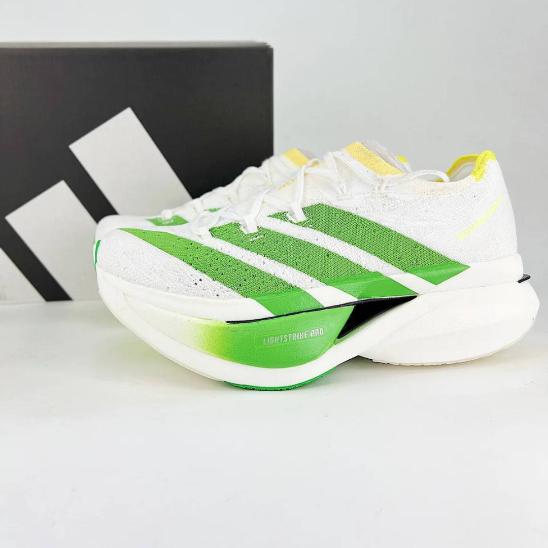 Adidas Adizero Prime X3 Strung™ – Blanc avec Vert