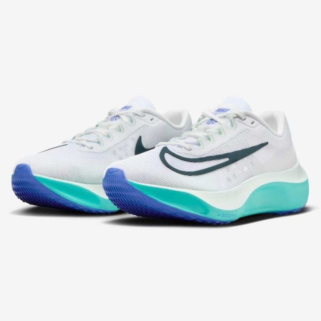Nike Air Zoom Fly 5™ – Blanc fluorescent avec Bleu océan