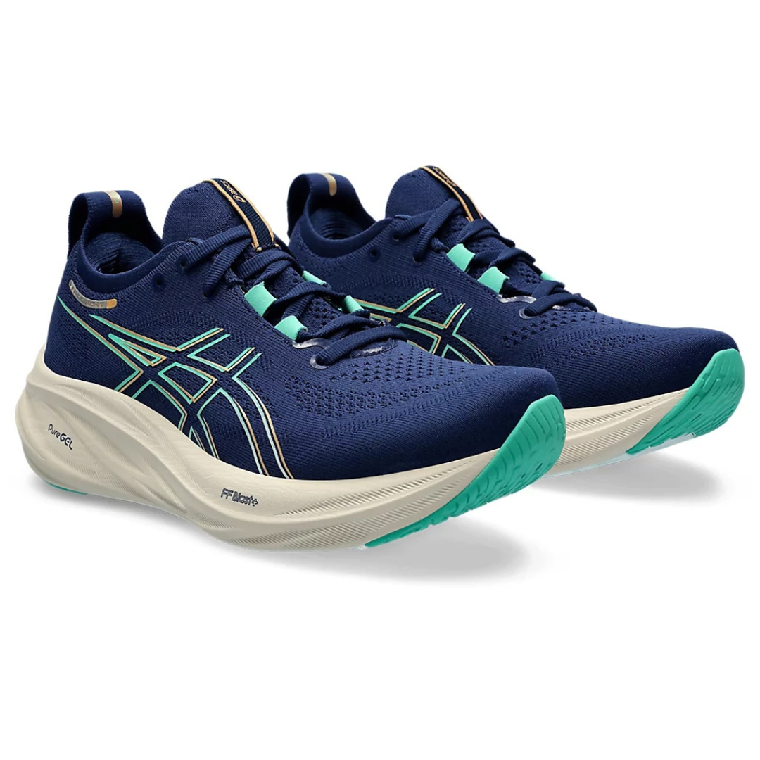 Asics Gel-Nimbus 26™ – Bleu Marine avec Crème et Vert