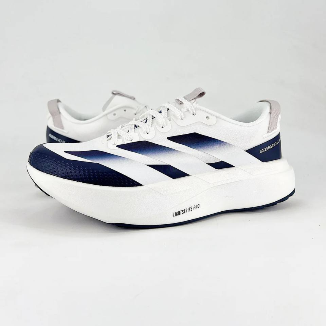 Adidas Adizero EVO SL ATR™ – Blanc et bleu marine