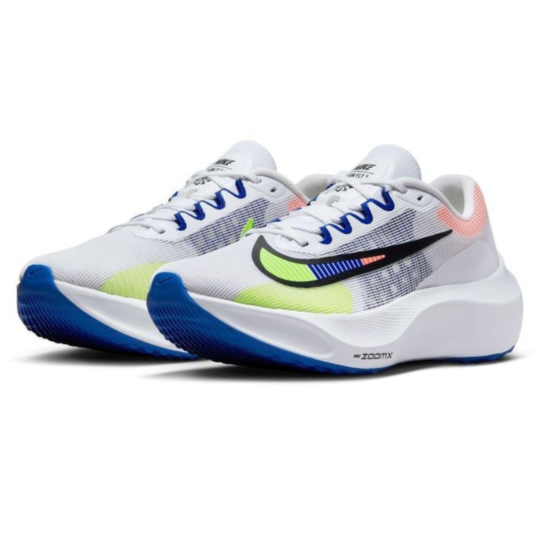 Nike Air Zoom Fly 5™ – Blanc fluorescent avec Bleu océan et Vert vif