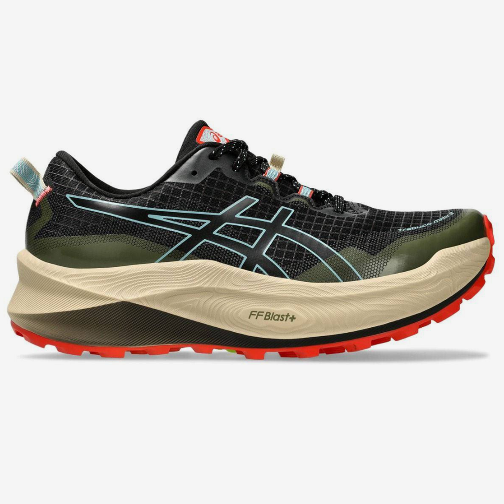 Asics Trabuco Max 3™ – Vert Olive avec Rouge