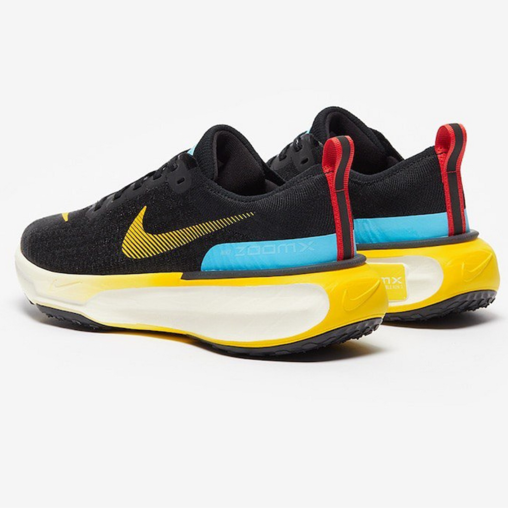 Nike ZoomX Invincible Run 3™ – Noir Core avec Bleu Baltique et Jaune Volt