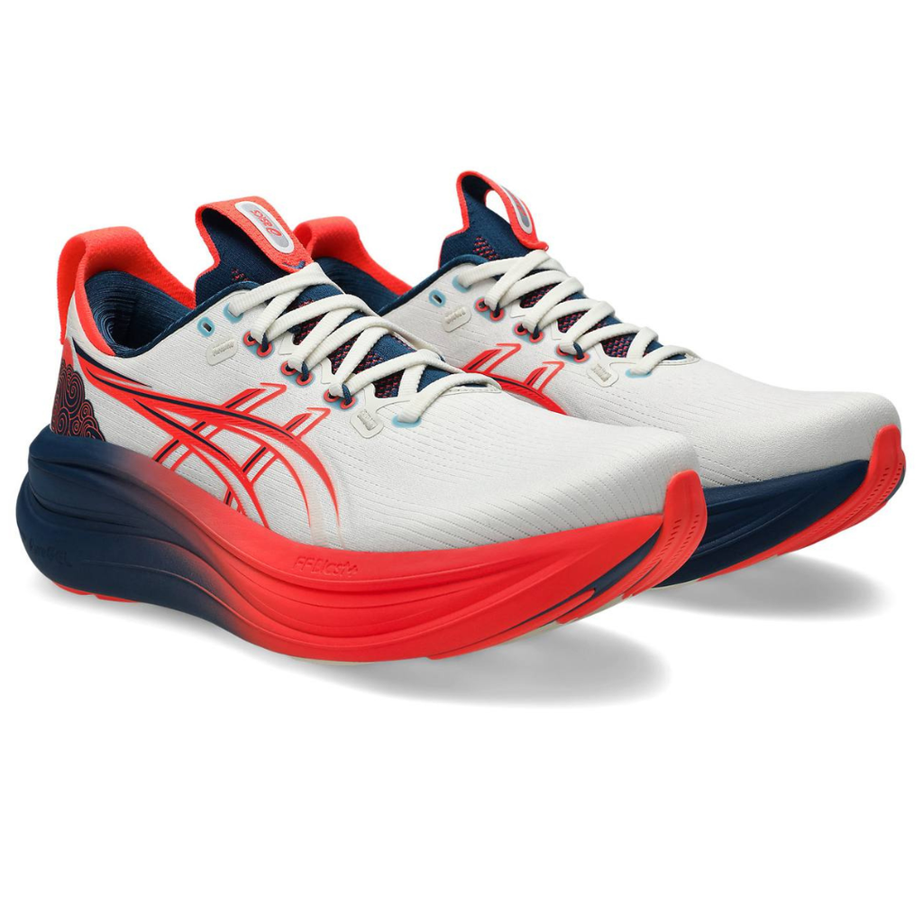 Asics Gel-Nimbus 28™ – Crème avec Flash Corail