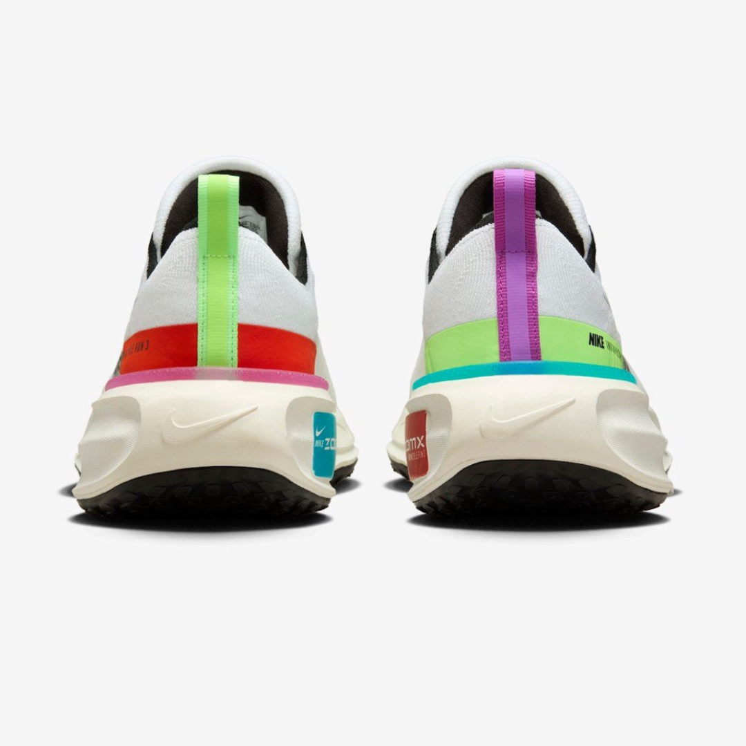 Nike ZoomX Invincible Run 3™ – White Energy avec Lime Blast et Blue Lightning
