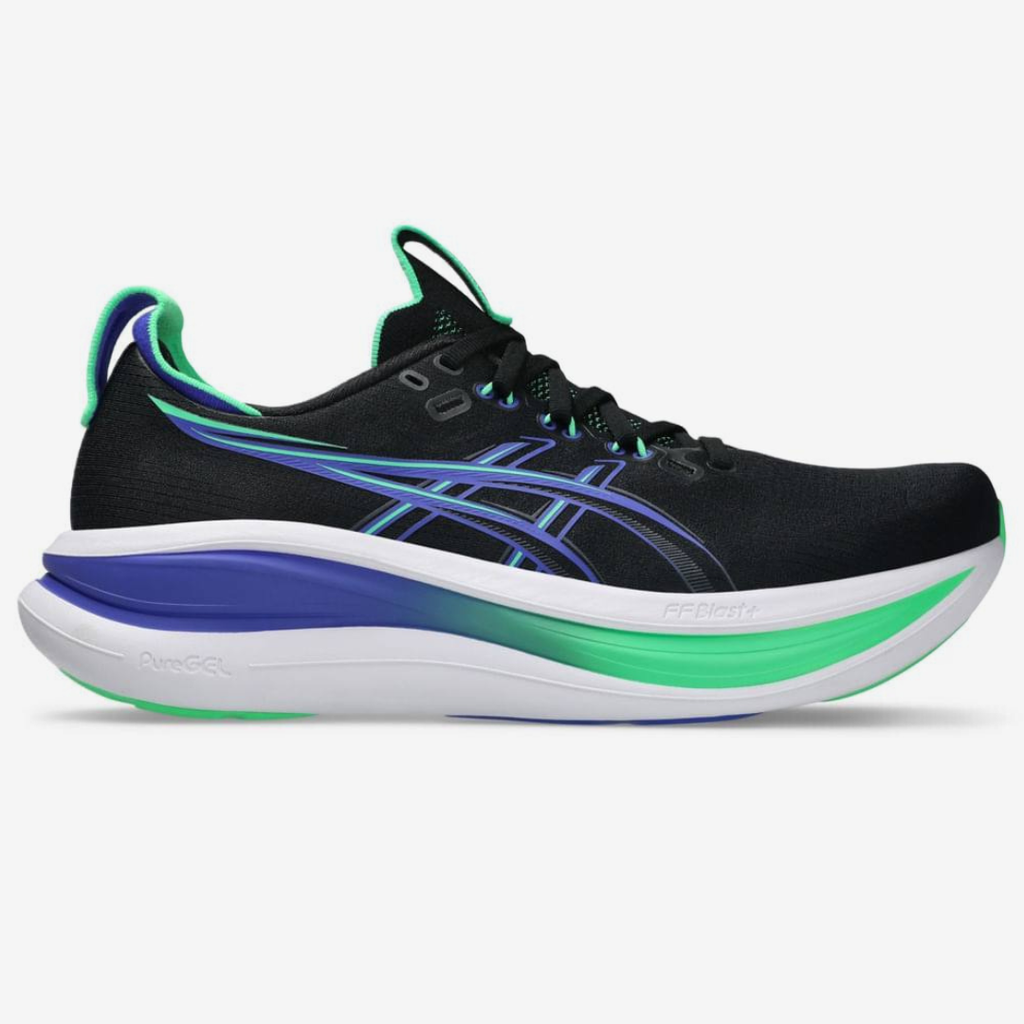 Asics Gel-Nimbus 28™ – Noir avec éclat de cobalt