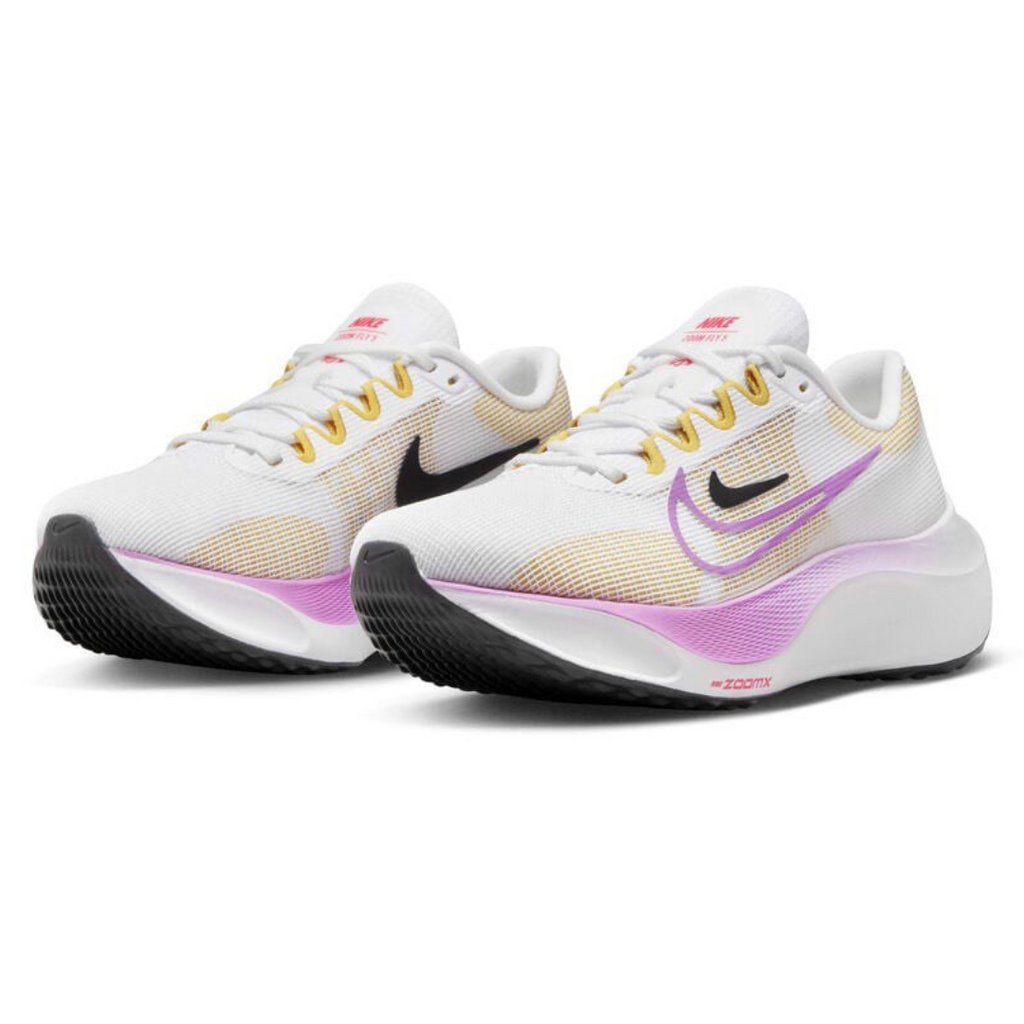 Nike Air Zoom Fly 5™ – Blanc incandescent avec jaune fluo et lilas onirique
