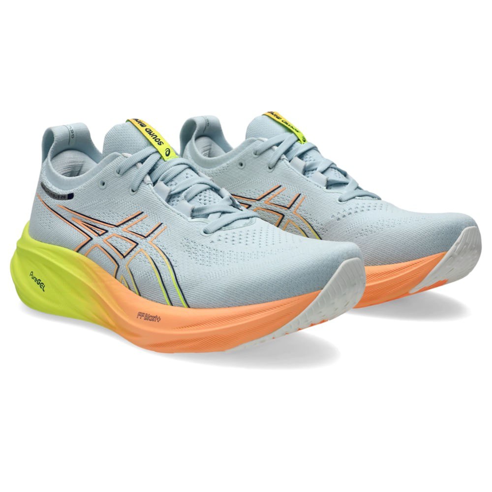 Asics Gel-Nimbus 26 Paris™ – Bleu Clair avec Jaune
