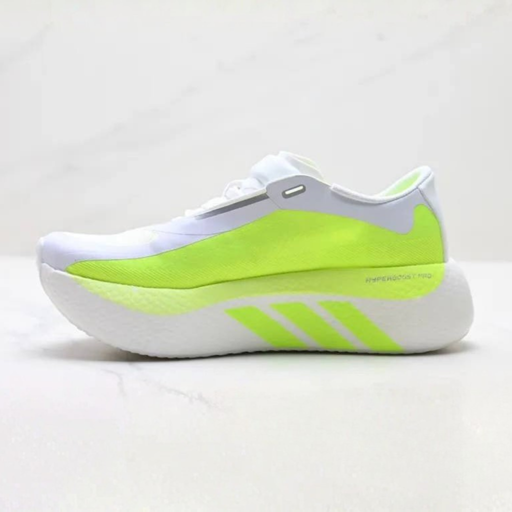 Adidas Hyperboost Edge™ – Blanc avec vert fluo