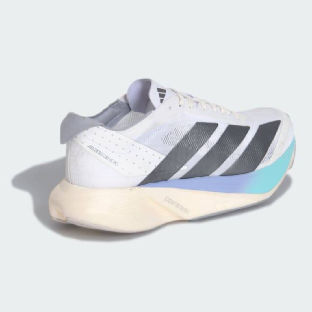 Adidas Adizero Drive RC™ – Cloud White avec Iron Metallic et Flash Aqua