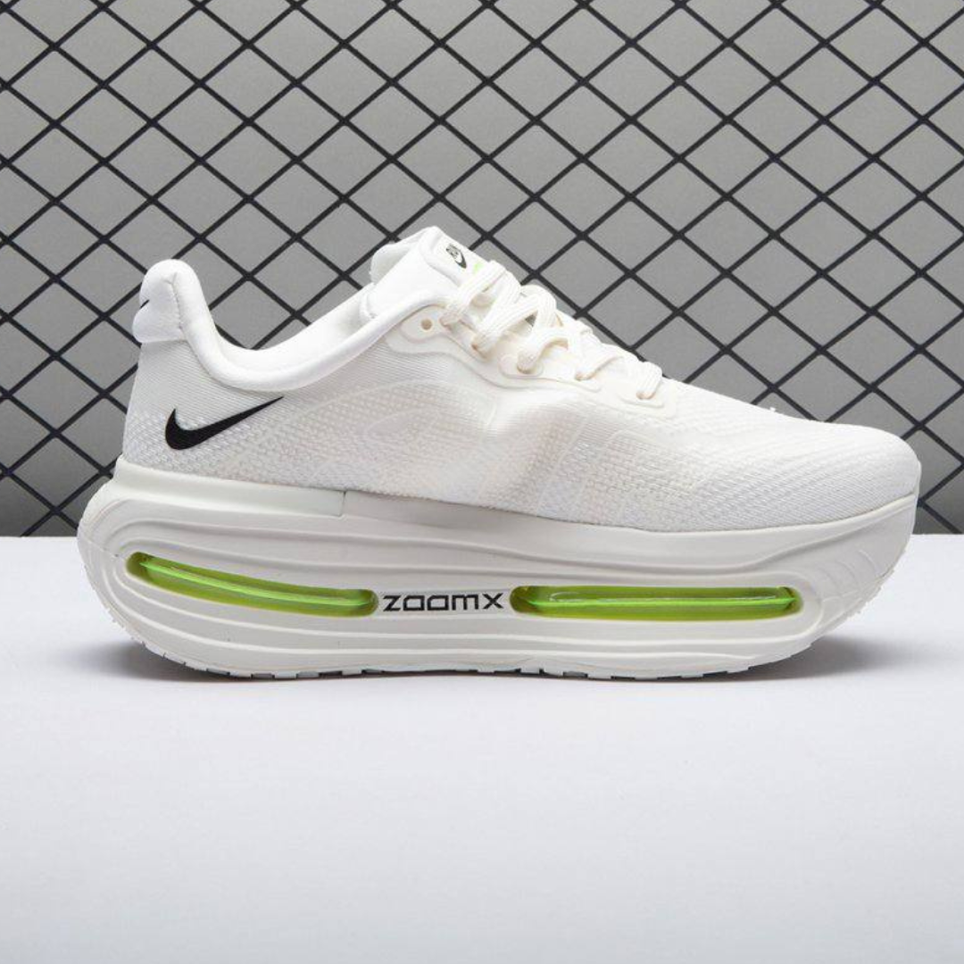 Nike Vomero Premium™ – Blanc brillant avec vert flashy