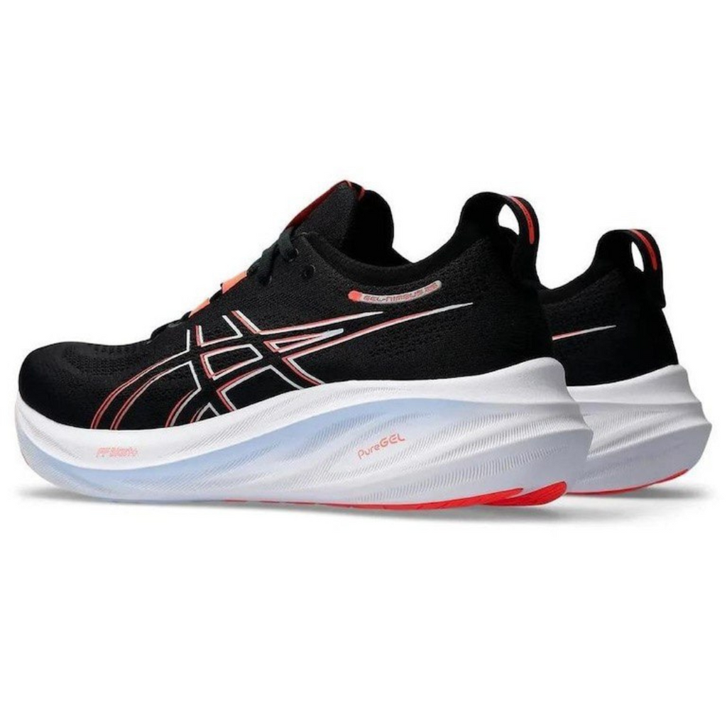 Asics Gel-Nimbus 26™ – Noir avec Blanc et Rouge