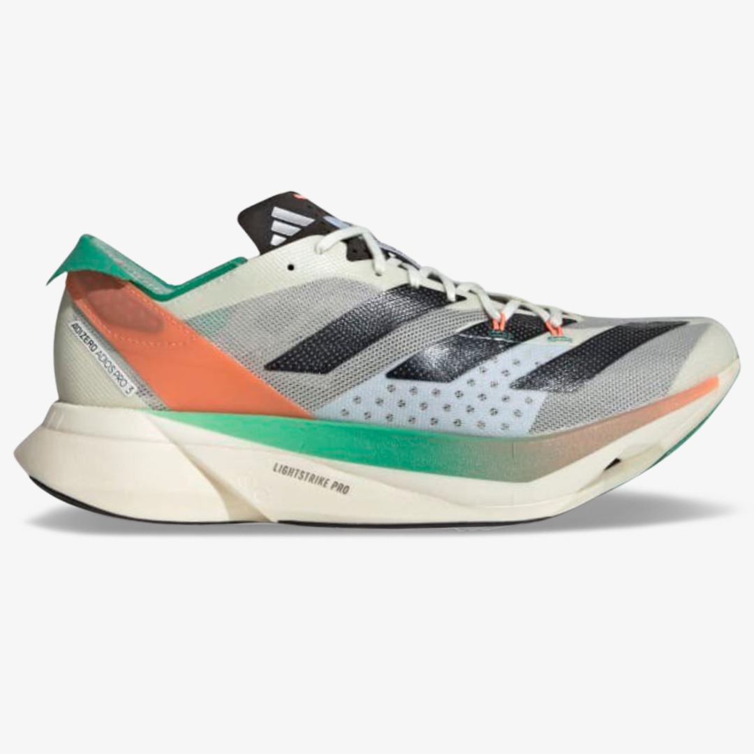 Adidas Adizero Adios Pro 3™ – Blanc/Noir et Fusion Corail