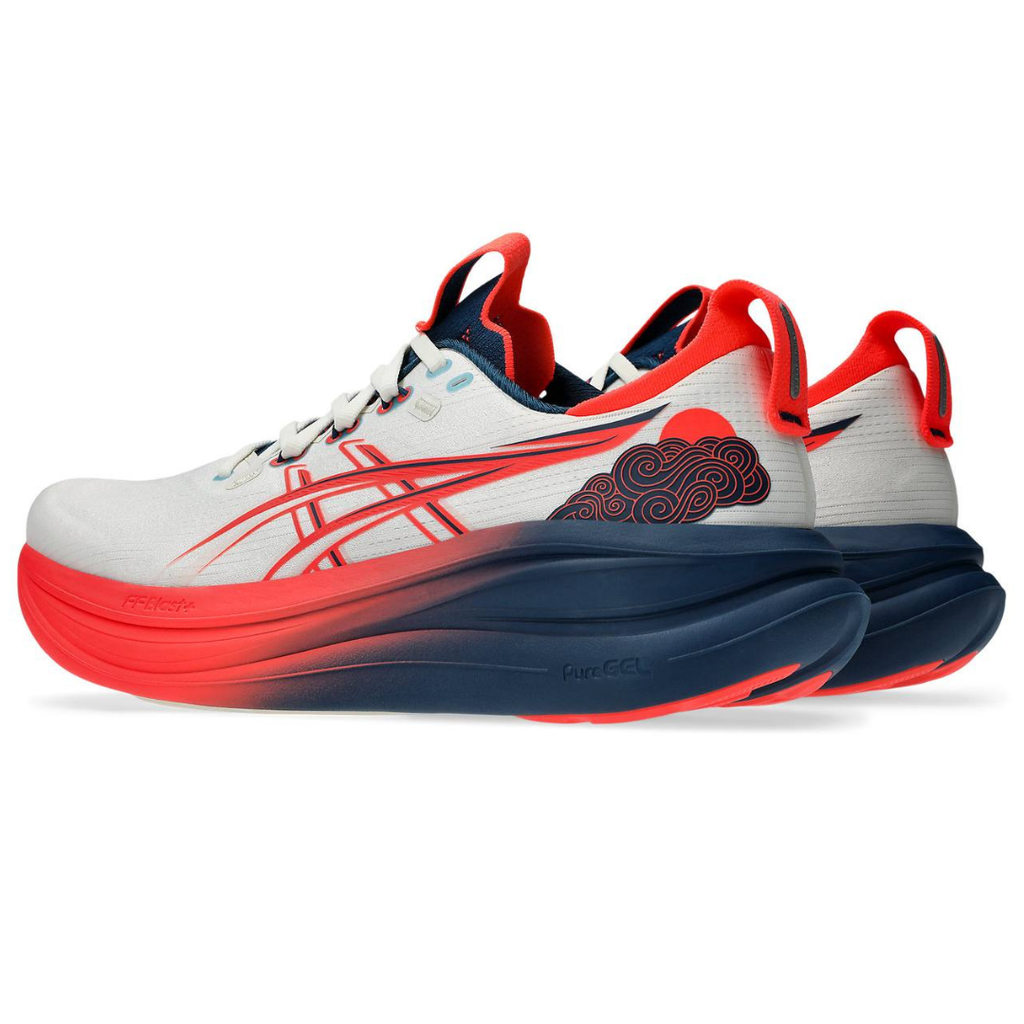 Asics Gel-Nimbus 28™ – Crème avec Flash Corail