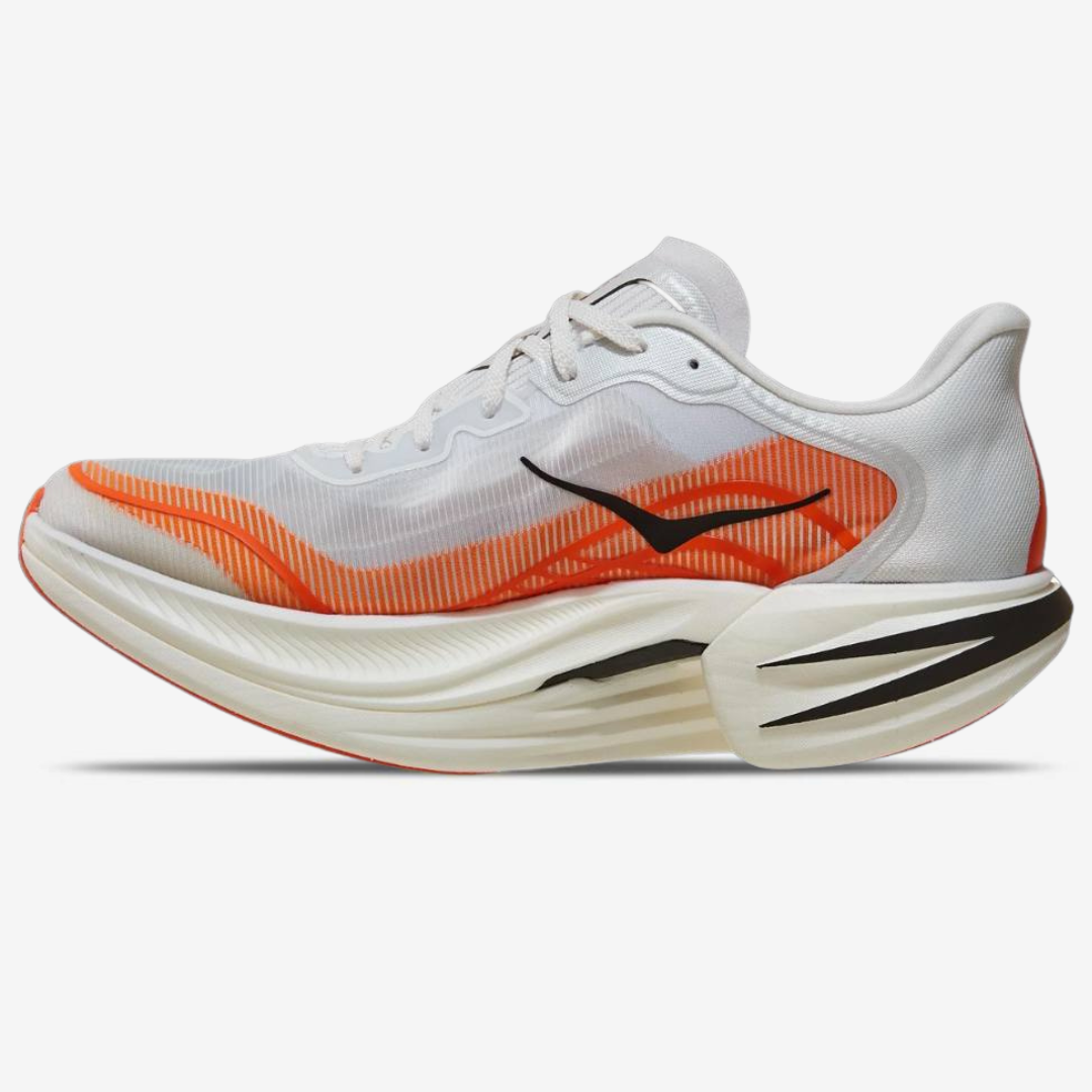 Hoka Cielo X1 2.0 Unisexe™ – Blanc Épuré avec Rouge Vif