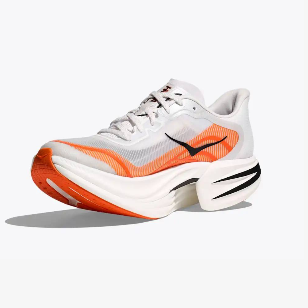 Hoka Cielo X1 2.0 Unisexe™ – Blanc Épuré avec Rouge Vif