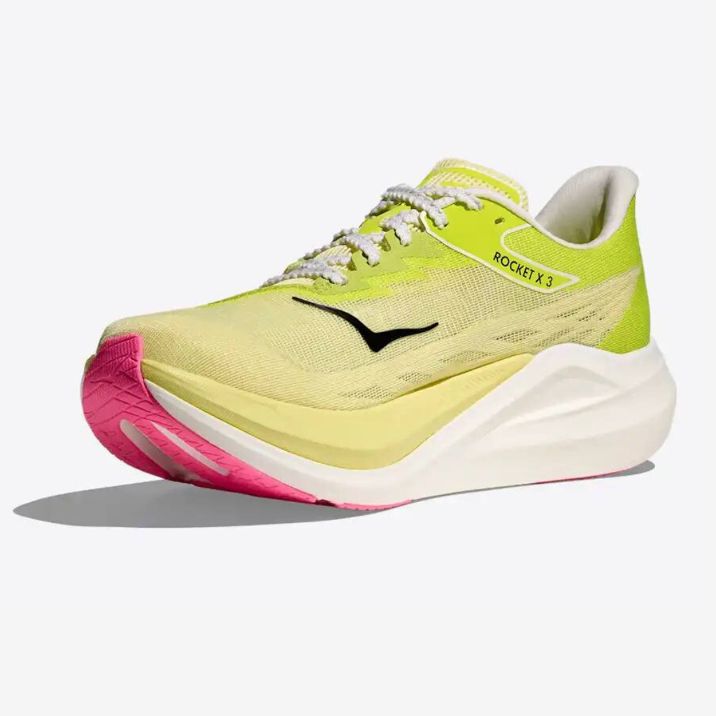 Hoka Rocket X 3 Unisexe™ – Sunlight Rayonnant avec Hoka Neon Citrus Vibrant
