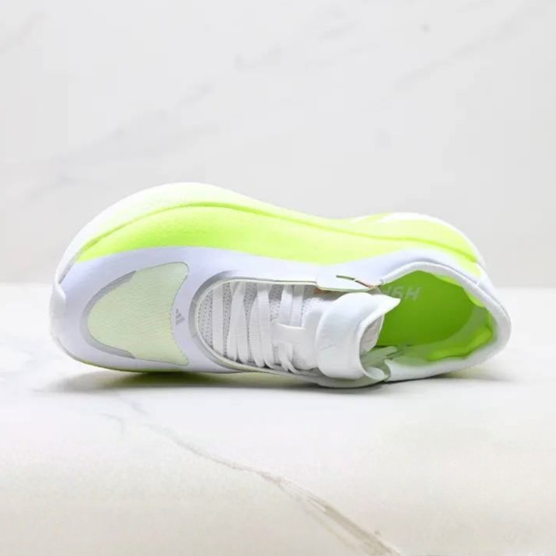 Adidas Hyperboost Edge™ – Blanc avec vert fluo