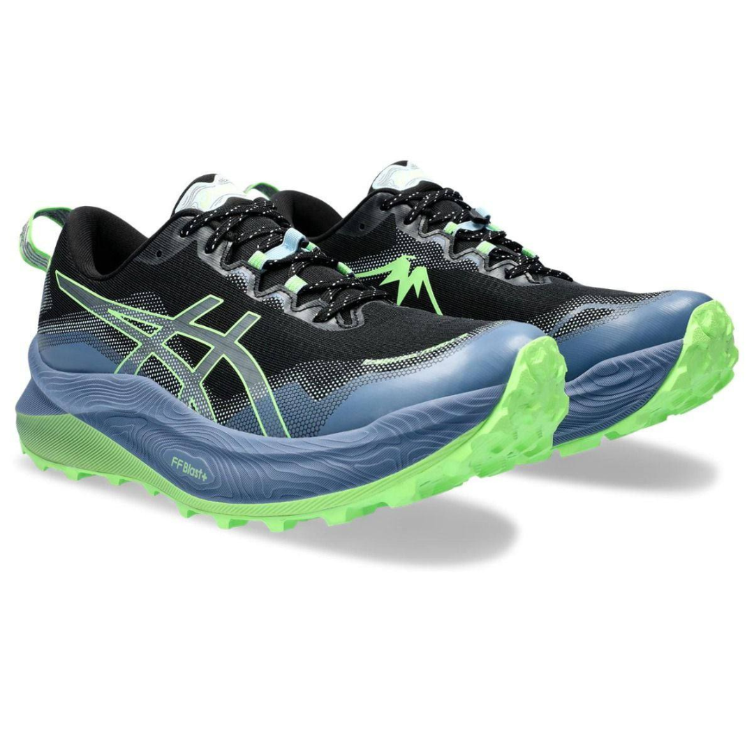 Asics Trabuco Max 3™ – Noir avec Bleu et Vert