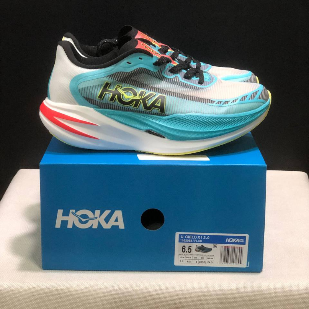 Hoka Cielo X1 2.0 Unisexe™ – Bleu vif avec blanc classique