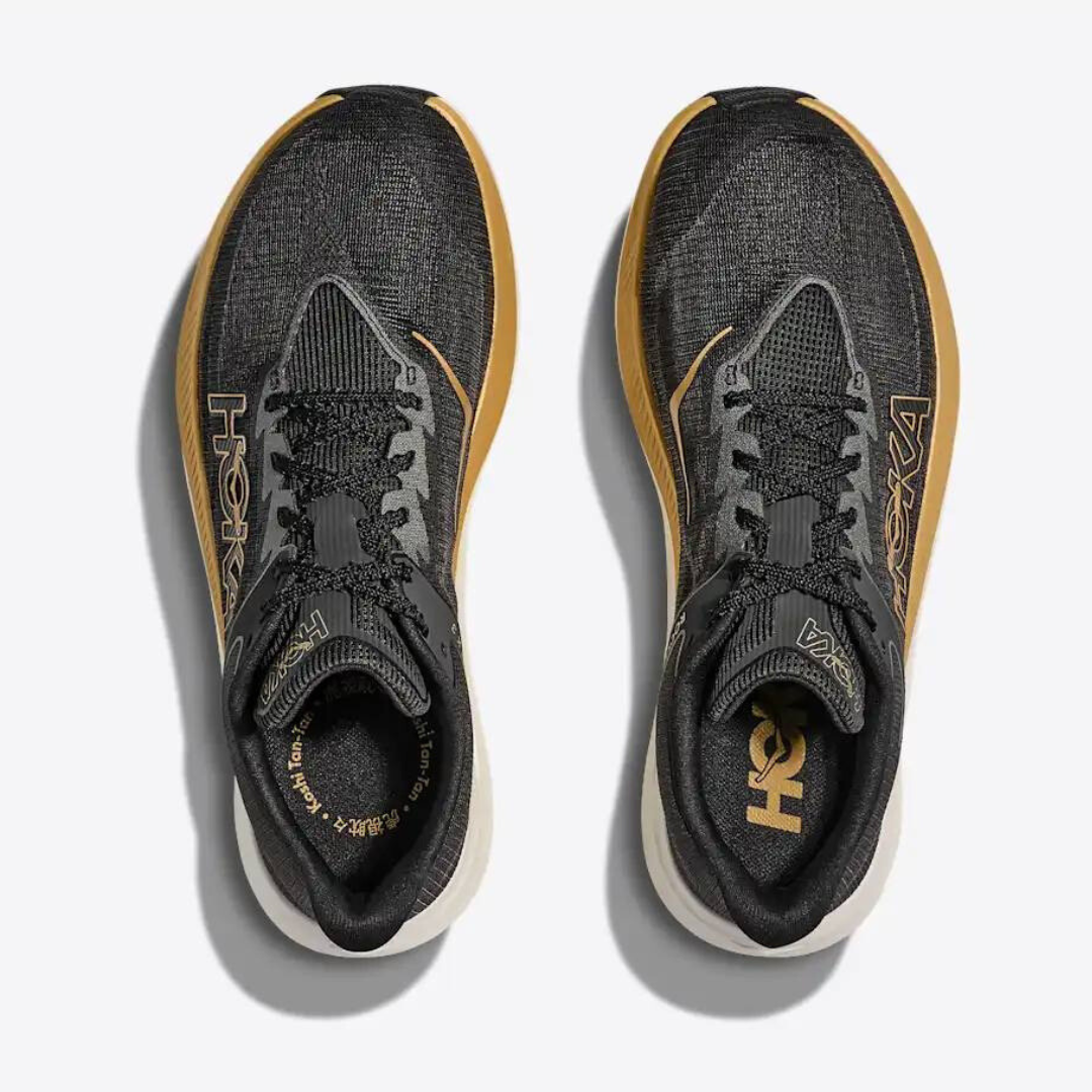 Hoka Rocket X 3 Unisexe™ – Noir Intense avec Or Luxe