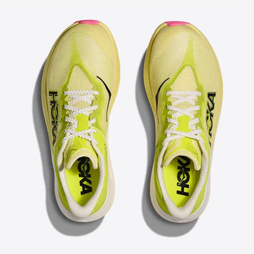 Hoka Rocket X 3 Unisexe™ – Sunlight Rayonnant avec Hoka Neon Citrus Vibrant