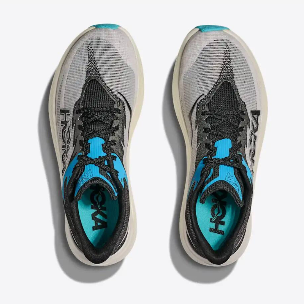 Hoka Rocket X 3 Unisexe™ – Noir Intense avec Gris Urbain et Bleu Vif