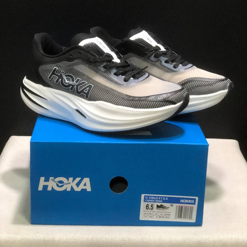 Hoka Cielo X1 2.0 Unisexe™ – Noir Intense/Blanc Classique