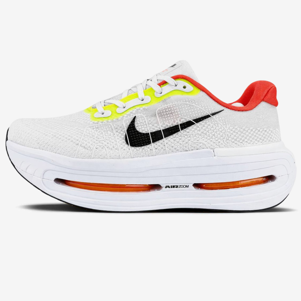 Nike Vomero Premium™ – Blanc brillant avec Cramoisi vif et Vert fluo