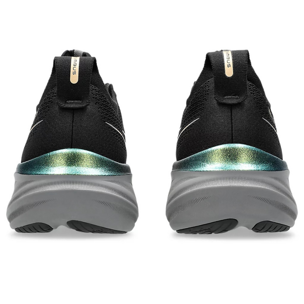 Asics Gel-Nimbus 26™ – Noir et Or avec Gris et Vert
