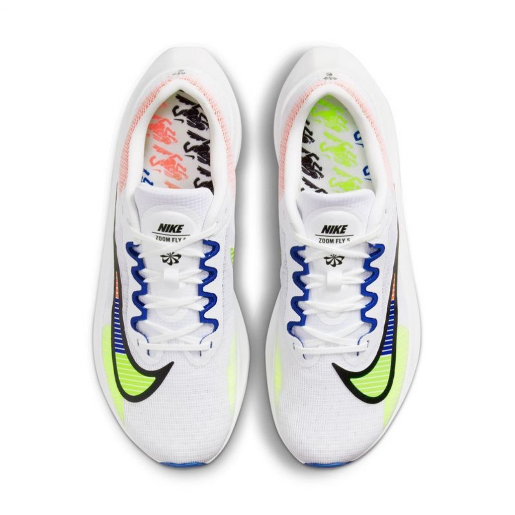 Nike Air Zoom Fly 5™ – Blanc fluorescent avec Bleu océan et Vert vif