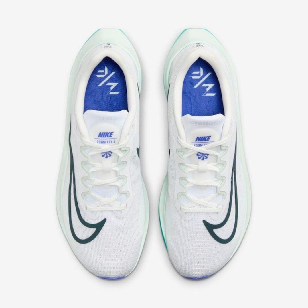 Nike Air Zoom Fly 5™ – Blanc fluorescent avec Bleu océan