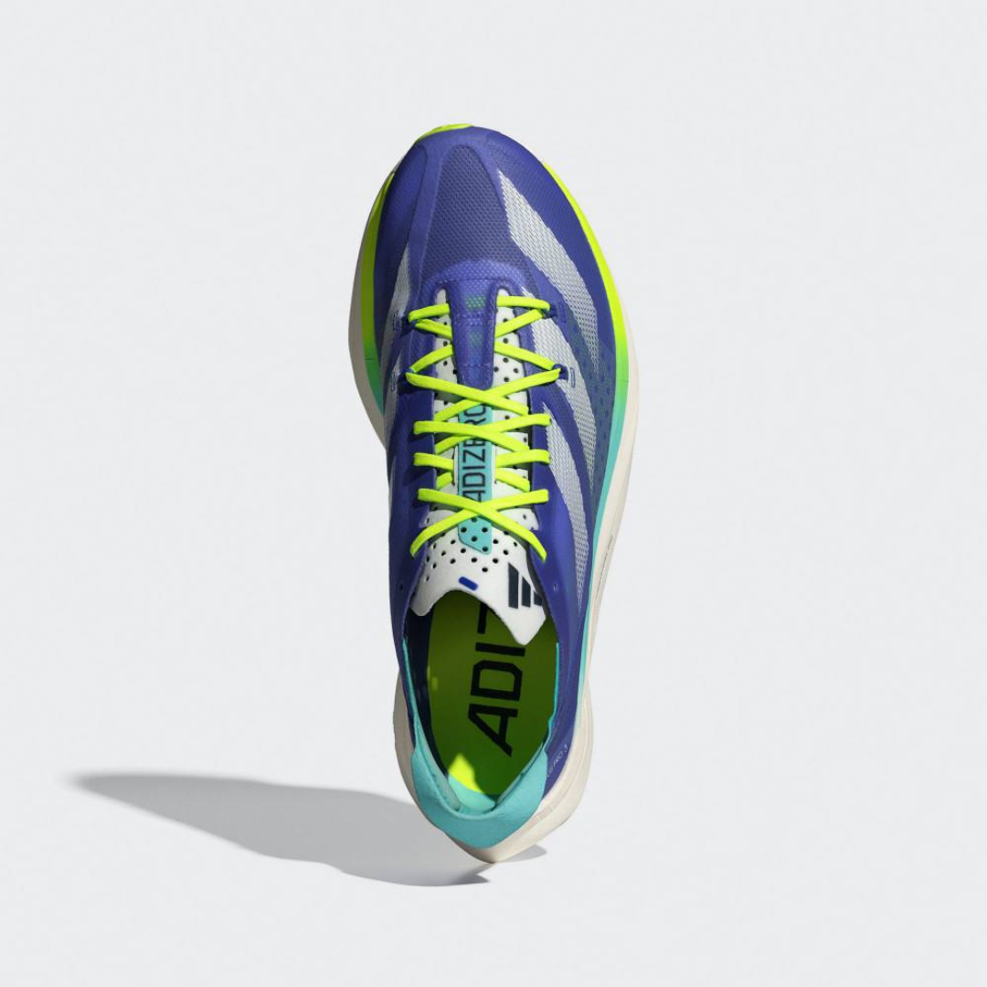 Adidas Adizero Adios Pro 3™ – Bleu Royal avec Vert Néon