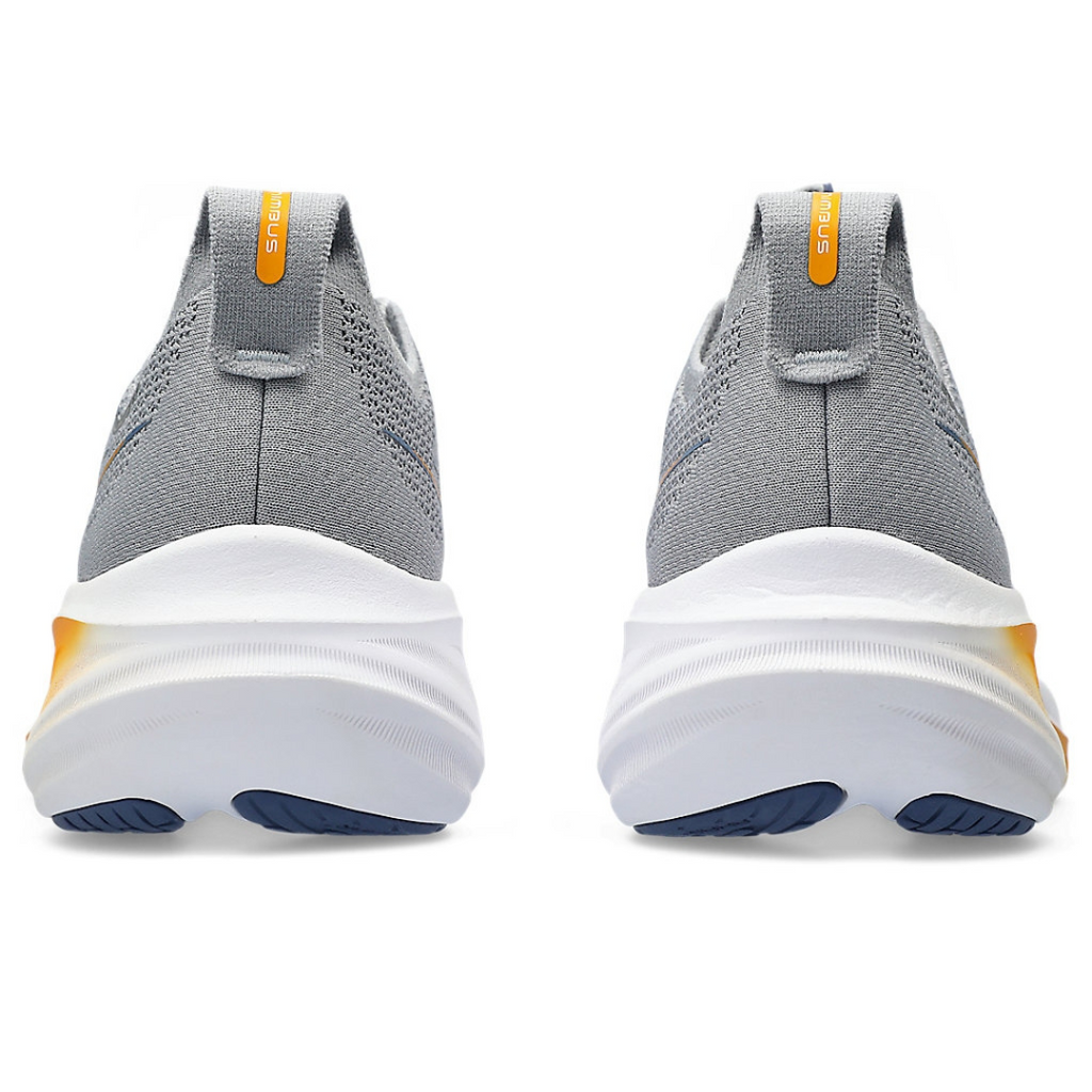 Asics Gel-Nimbus 26™ – Gris et bleu marine avec blanc et orange