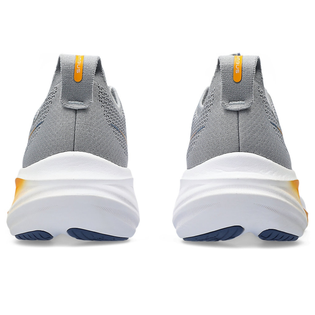 Asics Gel-Nimbus 26™ – Gris et bleu marine avec blanc et orange