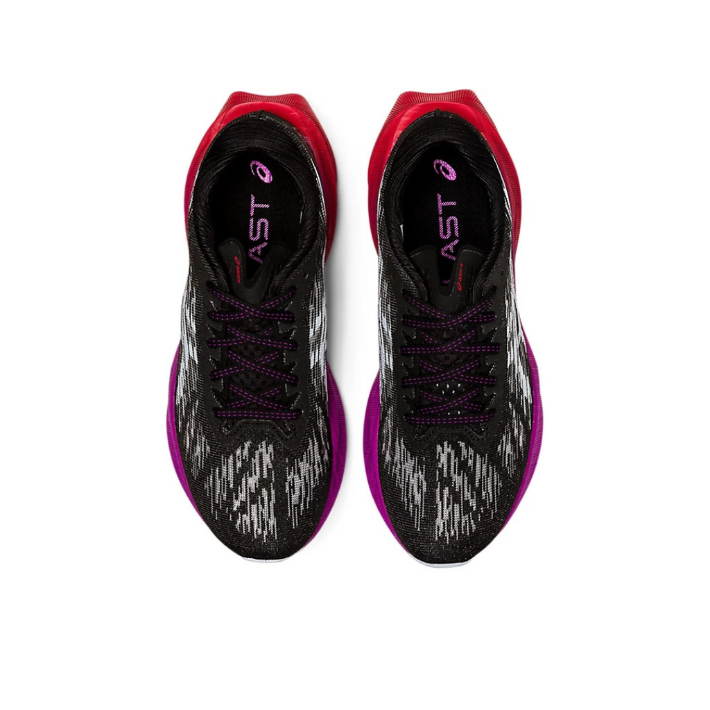 Asics Novablast 3™ – Noir avec Violet et Rouge