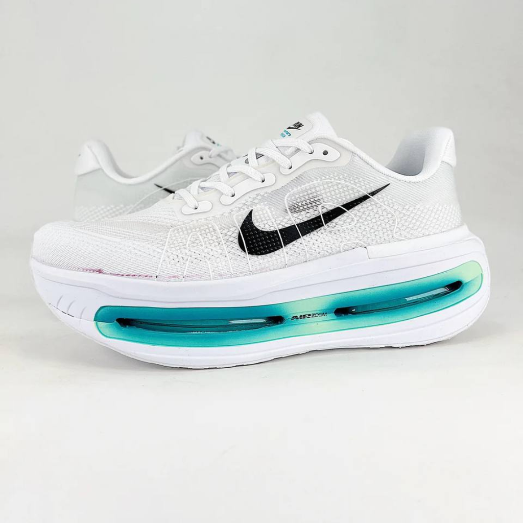 Nike Vomero Premium™ – Blanc brillant avec bleu turquoise