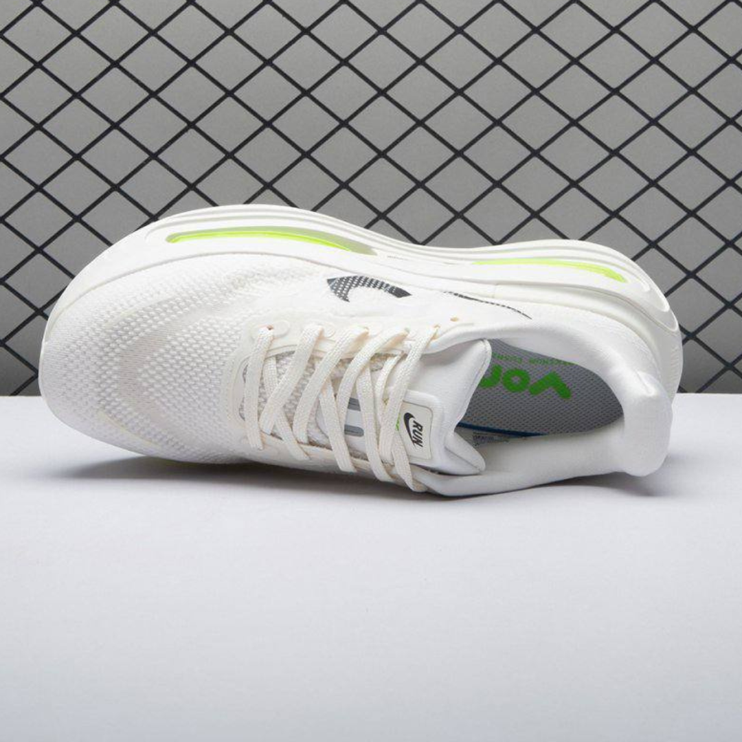 Nike Vomero Premium™ – Blanc brillant avec vert flashy