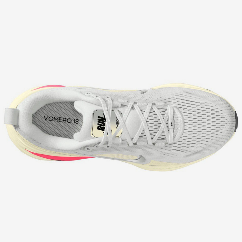 Nike Vomero 18™ – White Charge et Crimson Rush