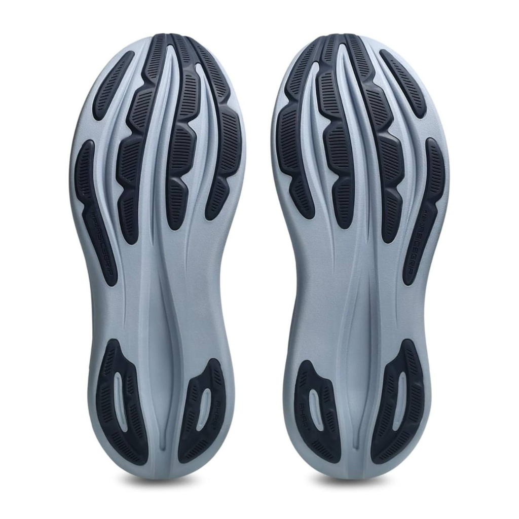 Asics Gel-Nimbus 28™ – Blanc avec Gris et Bleu